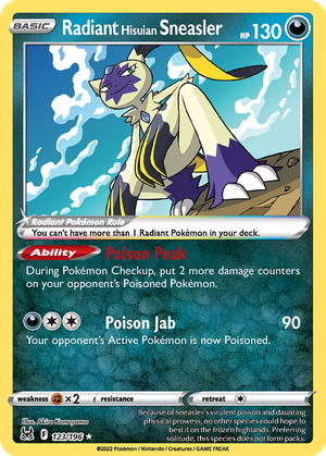 Radiant Hisuian Sneasler card image