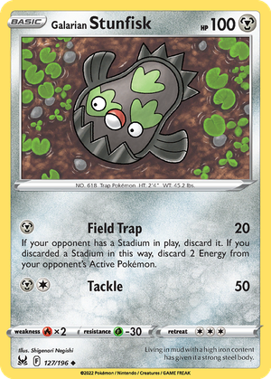 Galarian Stunfisk card image