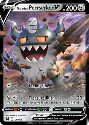 Galarian Perrserker V card image