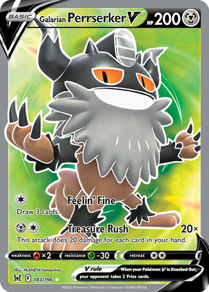 Galarian Perrserker V card image