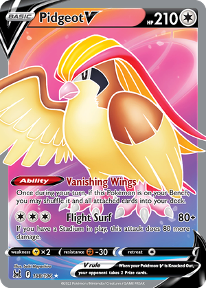 Pidgeot V card image