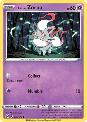 Hisuian Zorua card image