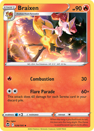 Braixen card image