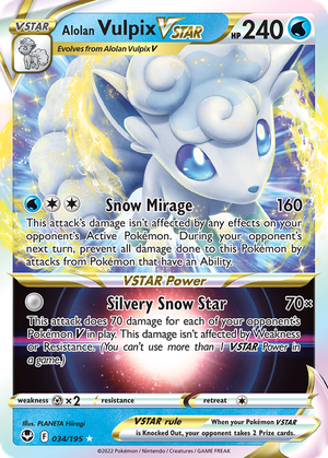 Alolan Vulpix VSTAR card image
