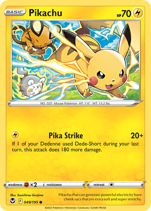 Pikachu card image