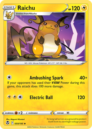 Raichu card image