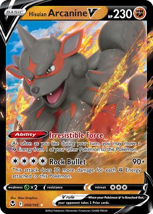 Hisuian Arcanine V card image