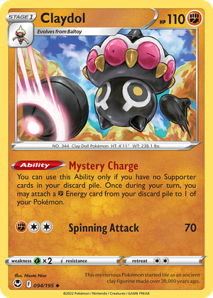 Claydol card image