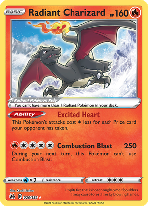 Radiant Charizard card image