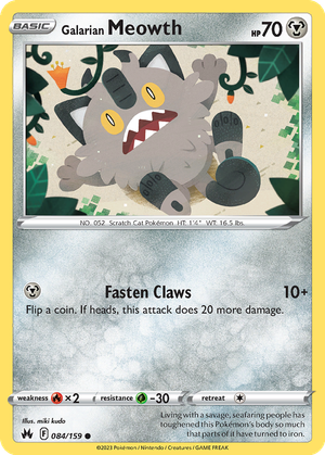 Galarian Meowth card image