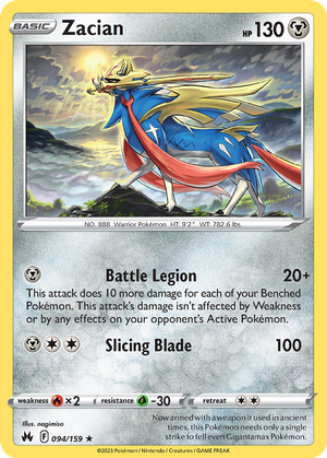 Zacian card image