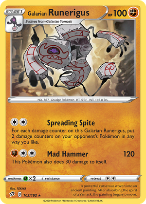 Galarian Runerigus card image