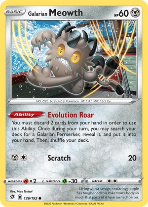Galarian Meowth card image