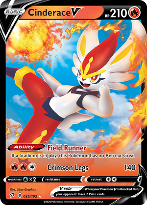 Cinderace V card image