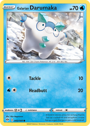 Galarian Darumaka card image