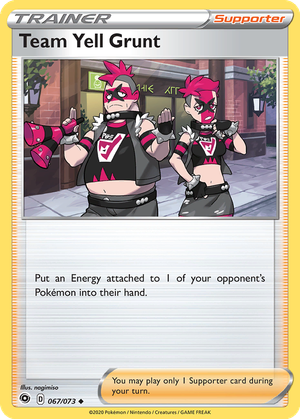 Team Yell Grunt card image