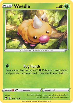 Weedle card image