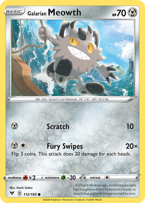 Galarian Meowth card image