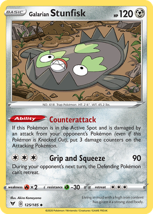 Galarian Stunfisk card image