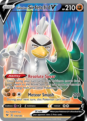 Galarian Sirfetch'd V card image