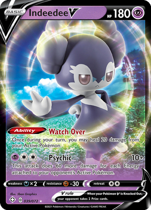 Indeedee V card image