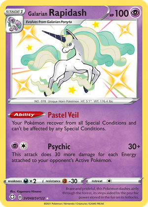 Galarian Rapidash card image