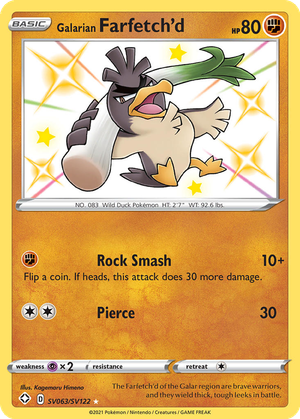 Galarian Farfetch'd card image