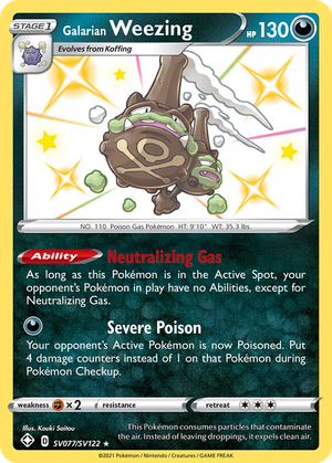 Galarian Weezing card image