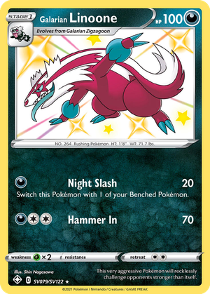 Galarian Linoone card image