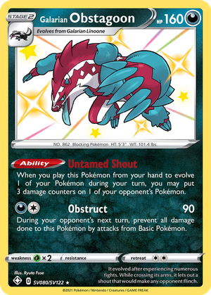 Galarian Obstagoon card image