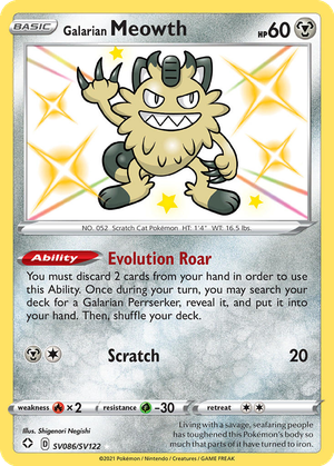 Galarian Meowth card image
