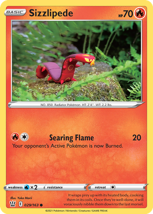 Sizzlipede card image