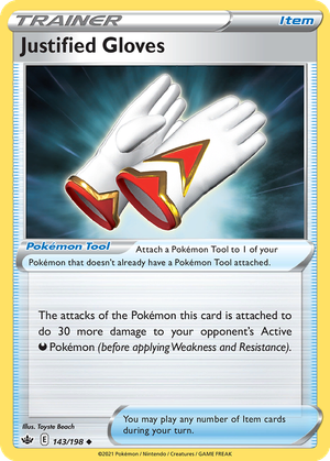 Justified Gloves card image