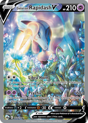 Galarian Rapidash V card image