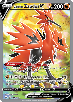 Galarian Zapdos V card image