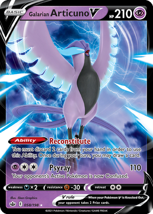 Galarian Articuno V card image