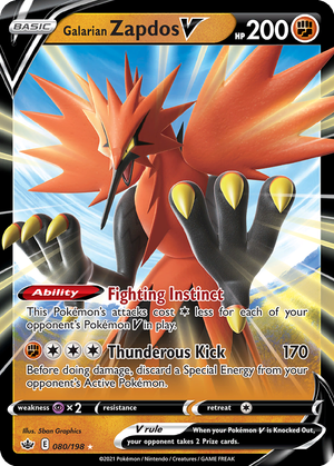 Galarian Zapdos V card image
