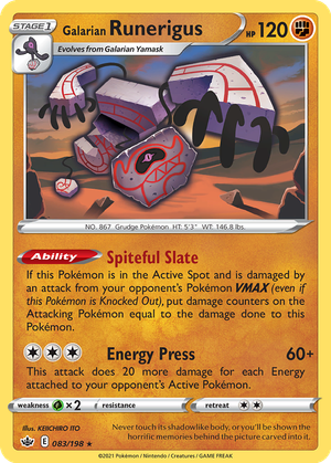 Galarian Runerigus card image