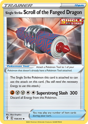 Single Strike Scroll of the Fanged Dragon card image