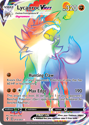 Lycanroc VMAX card image