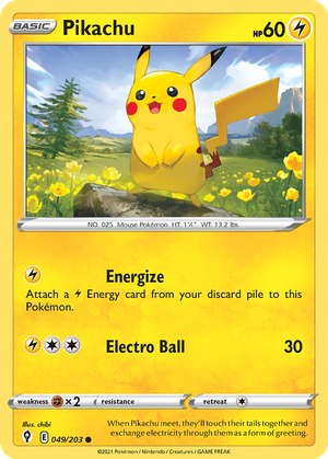 Pikachu card image