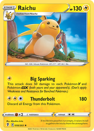 Raichu card image