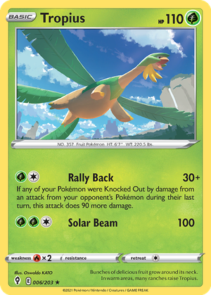 Tropius card image