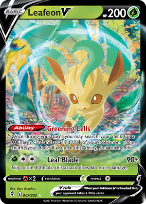 Leafeon V card image