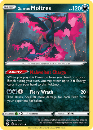 Galarian Moltres card image