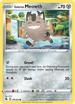 Galarian Meowth card image