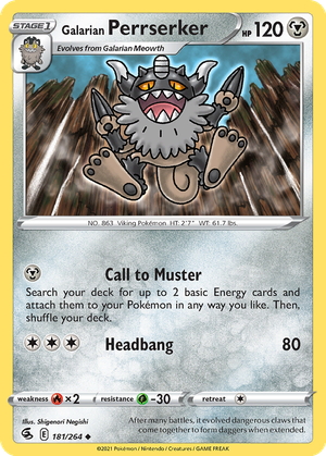 Galarian Perrserker card image