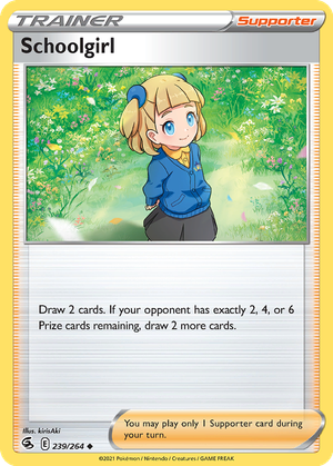 Schoolgirl card image