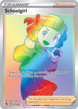 Schoolgirl card image