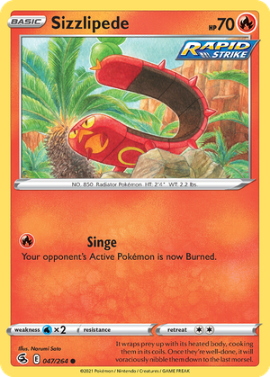 Sizzlipede card image